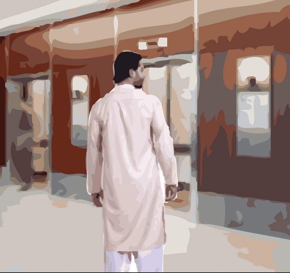 Man in shalwar kameez at the hospital - A Covid-19 story
